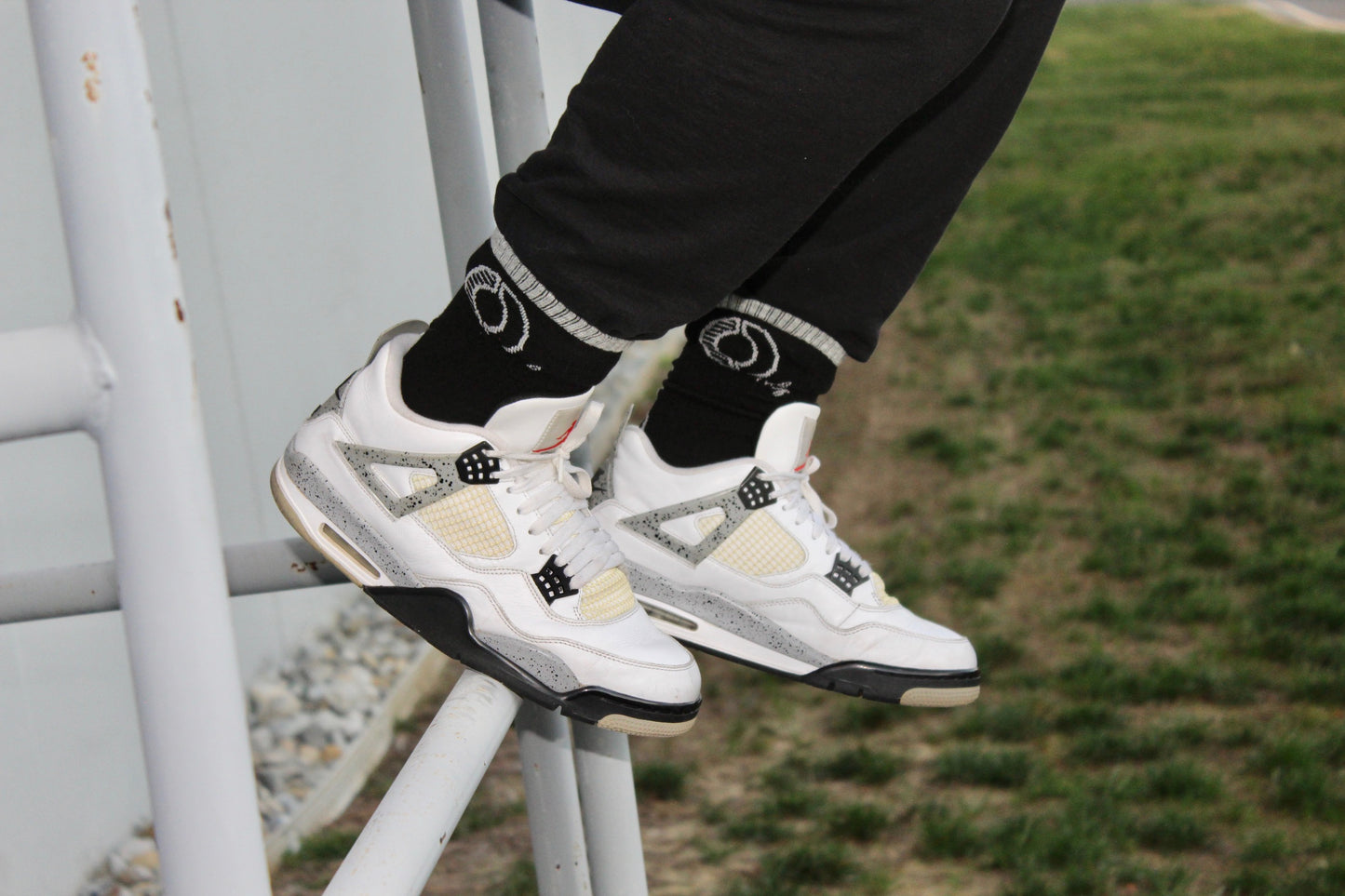 Raider Way Black/Gray Socks