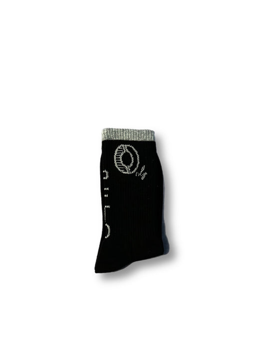 Raider Way Black/Gray Socks